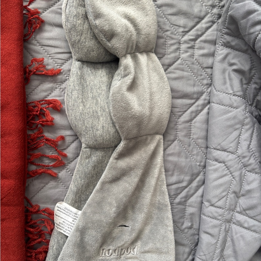 Gray Knotted Nodpod eye masks/ silk eye masks